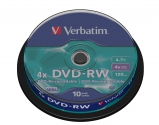 Verbatim DVD-RW Matt Silver cake 10